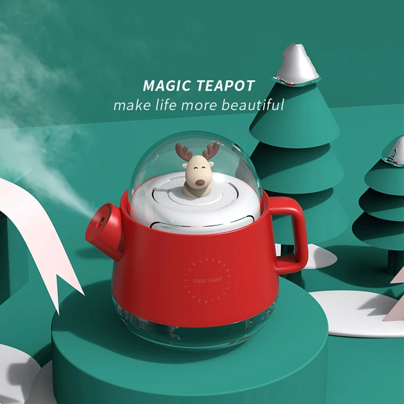 Portable USB Cute Deer Kettle Air Humidifier With Light, Aroma Oil Diffuser Desktop Air Purifier Sprayer For Home Decor
Portable USB Cute Deer Kettle Air Humidifier With Light, Aroma Oil Diffuser Desktop Air Purifier Sprayer For Home Decor