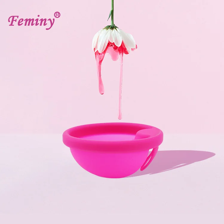 

Feminy Medical Silicone Menstrual Disc With Ring Reusable Disc Flat Fit Design Cup Collector Feminine Hygiene Period Disk