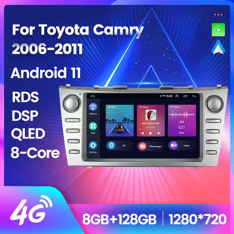 Android 11 Multimedia Vide Player Car Radio For Toyota Camny 6 XV 2006-2011 8core GPS Navigation System Carplay+Auto WiFi+4G DSP
Android 11 Multimedia Vide Player Car Radio For Toyota Camny 6 XV 2006-2011 8core GPS Navigation System Carplay+Auto WiFi+4G DSP