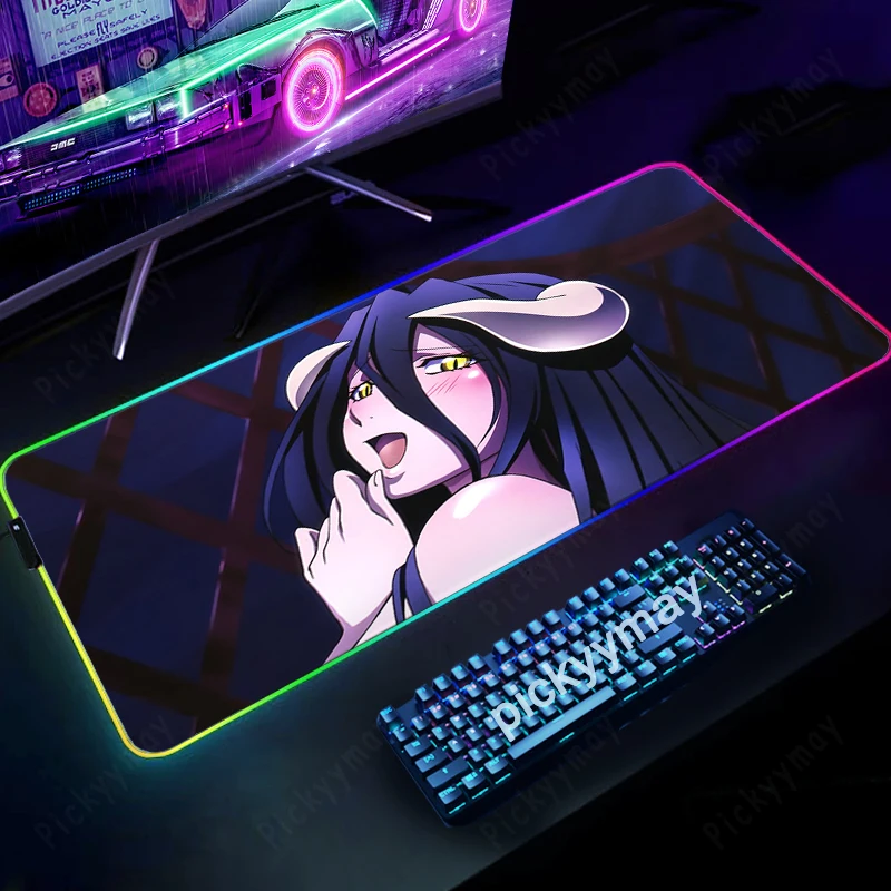 Large RGB Mouse Pad Anime Overlord XXL Gaming Mousepad LED Mouse Mat Albedo Mousepads Table Pads Keyboard Mats With Backlit
Large RGB Mouse Pad Anime Overlord XXL Gaming Mousepad LED Mouse Mat Albedo Mousepads Table Pads Keyboard Mats With Backlit