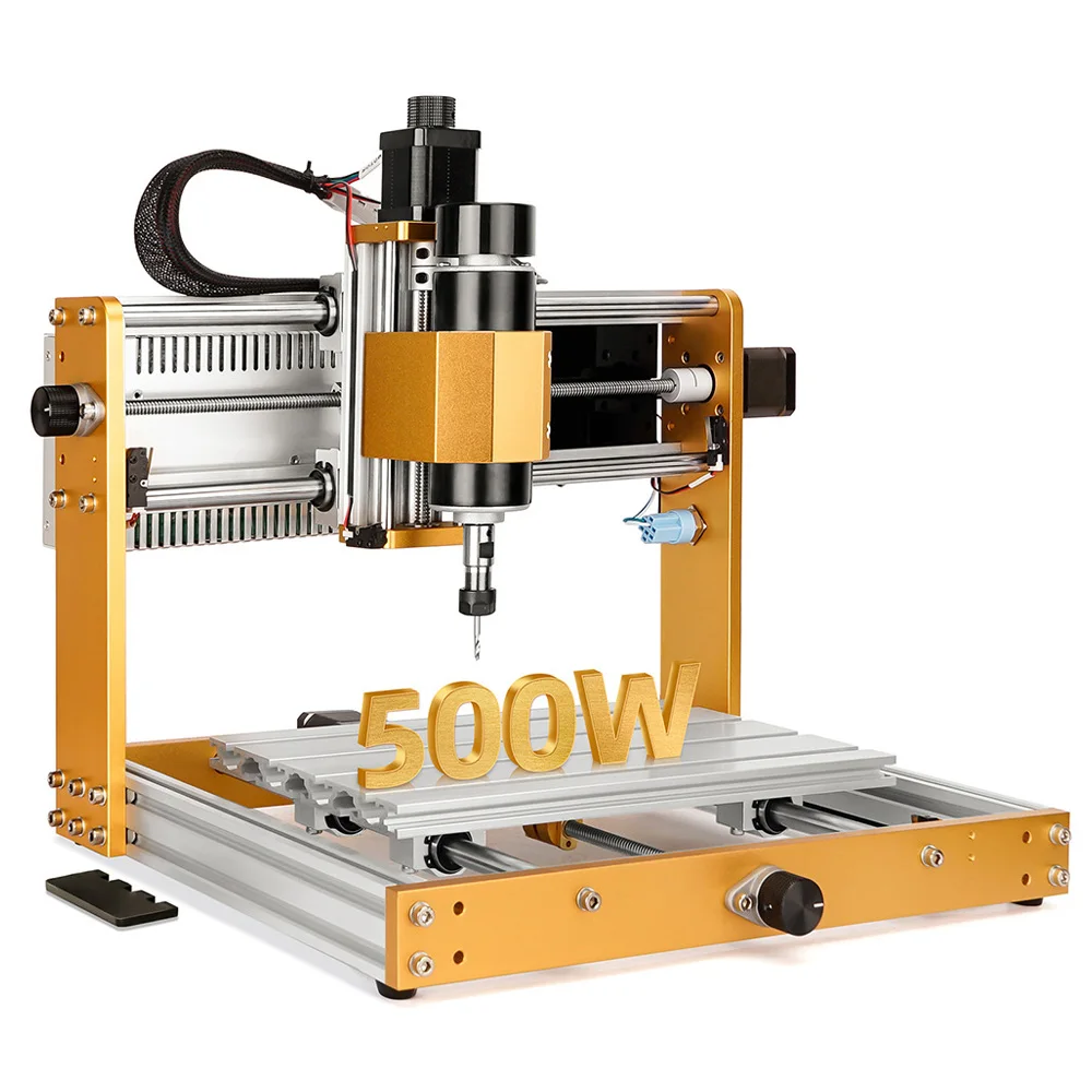 

Offline Aluminum Mini CNC Router 3018 Laser Engraving Machine 3018 Plus2.0 500W Spindle 5.5W 10W Laser GRBL PCB Milling Machine