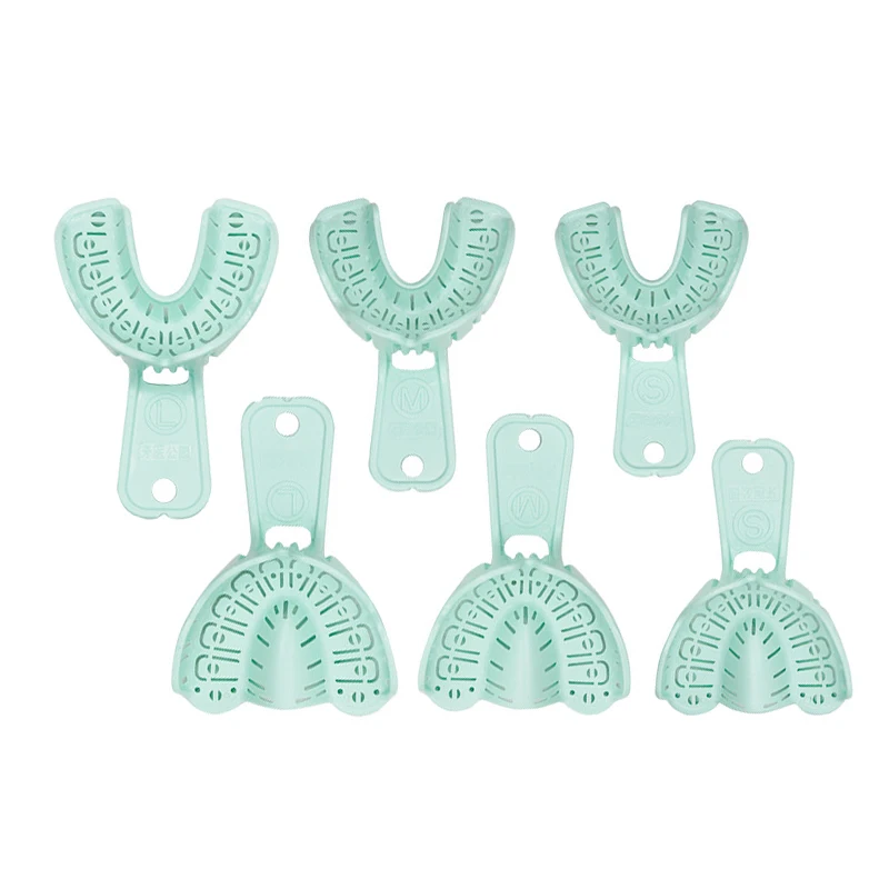 6pcs Dental Implant Tray Full Mouth Removable Partial Mold Tray Easy To Fold Baffle Plastic S/M/L
6pcs Dental Implant Tray Full Mouth Removable Partial Mold Tray Easy To Fold Baffle Plastic S/M/L