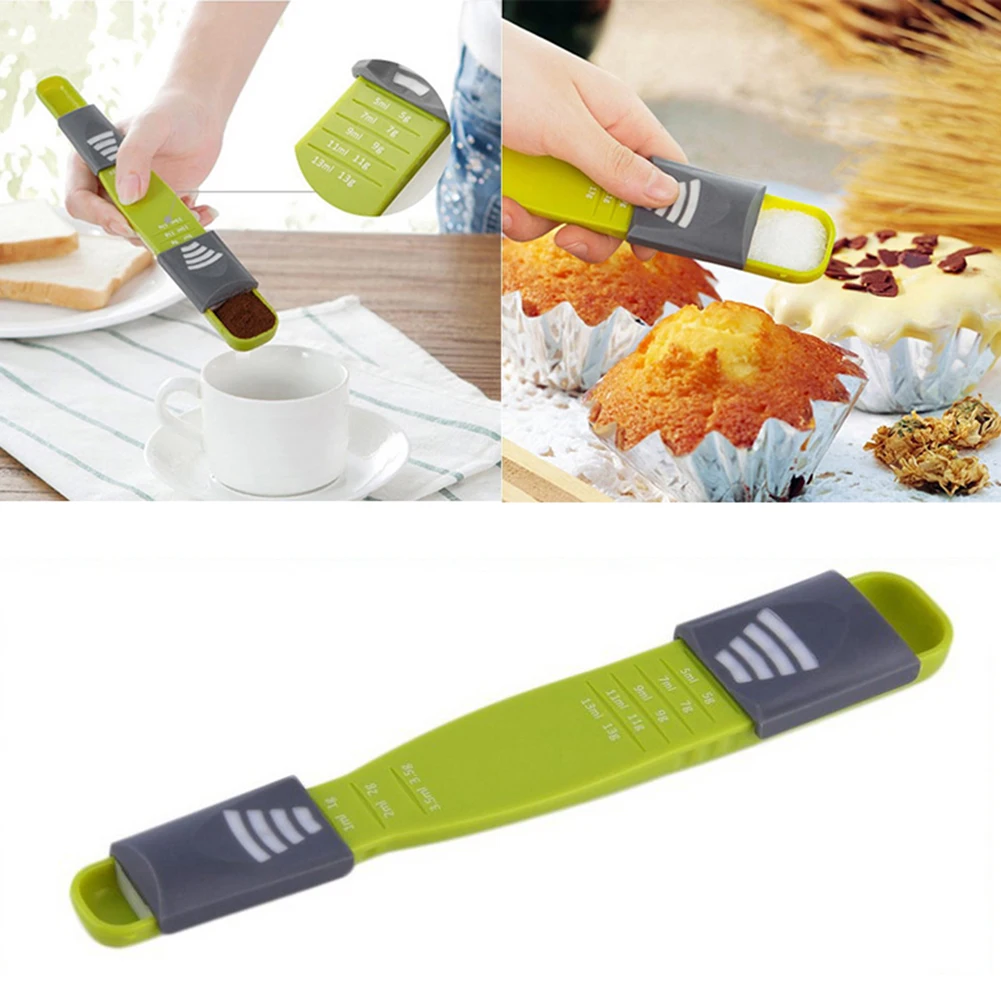 Measuring Spoon Measure Cup Double End Eight Stalls Adjustable Scale Metering Spoon Coffee Sugar Scoop Cake Kitchen Baking Tool
Measuring Spoon Measure Cup Double End Eight Stalls Adjustable Scale Metering Spoon Coffee Sugar Scoop Cake Kitchen Baking Tool