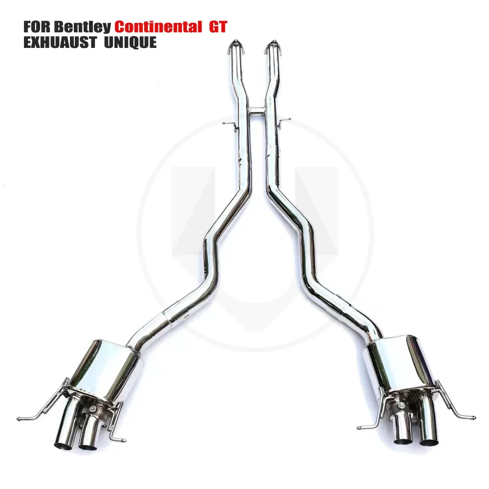 

UNIQUE Stainless Steel Exhaust System Performance Catback for Bentley continent GT 4.0T 6.0T Catless Downpipe With Heat Shield