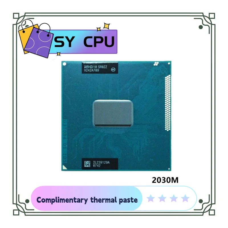 Pentium 2030M 2,5 ГГц двухъядерный мобильный чип SR0ZZ CPU Процессор официальная версия rPGA988B разъем G2
Pentium 2030M 2,5 ГГц двухъядерный мобильный чип SR0ZZ CPU Процессор официальная версия rPGA988B разъем G2