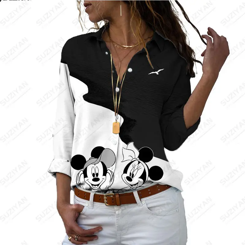 3D Printing Loose Harajuku Women's Button Long Sleeve V-Neck Shirt Disney Cartoon Girls Fashion Elegant Shirt Top Plus Size 2023
3D Printing Loose Harajuku Women's Button Long Sleeve V-Neck Shirt Disney Cartoon Girls Fashion Elegant Shirt Top Plus Size 2023