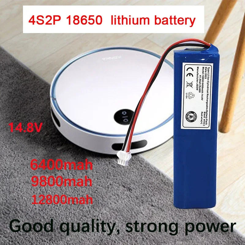 2023 New 4S2P 14.8V 6400mAh 18650 lithium-ion battery, suitable for V8s X750 Pro robot vacuum cleaner battery battery pack
2023 New 4S2P 14.8V 6400mAh 18650 lithium-ion battery, suitable for V8s X750 Pro robot vacuum cleaner battery battery pack