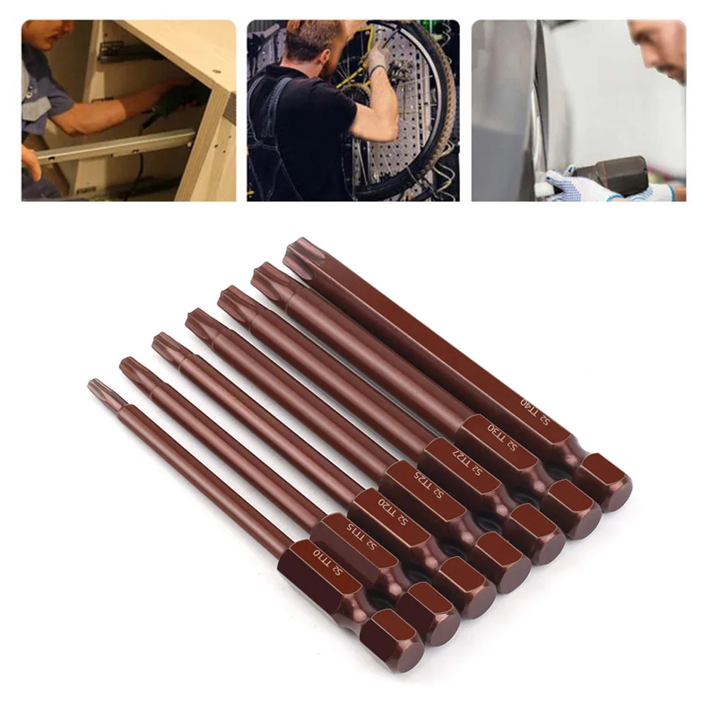 1Pc Torx Screwdriver Bit 75mm Magnetic Head 6.35mm Hex Shank For Electric Drill Power Impact Driver Power Tools Accessories
1Pc Torx Screwdriver Bit 75mm Magnetic Head 6.35mm Hex Shank For Electric Drill Power Impact Driver Power Tools Accessories