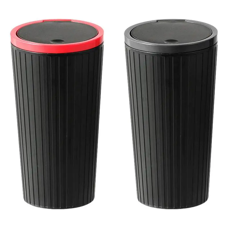 

Car Waste Storage Bin Collapsible Black Auto Trash Can Mini Vehicle Garbage Organization With Lid Automotive Leakproof Trash Box