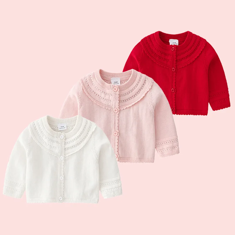 2023 Spring Autumn Baby Girls Coat Cotton Knitted Long Sleeve Solid Versatile Infant Girls Cardigan Toddler Girls Sweaters
2023 Spring Autumn Baby Girls Coat Cotton Knitted Long Sleeve Solid Versatile Infant Girls Cardigan Toddler Girls Sweaters