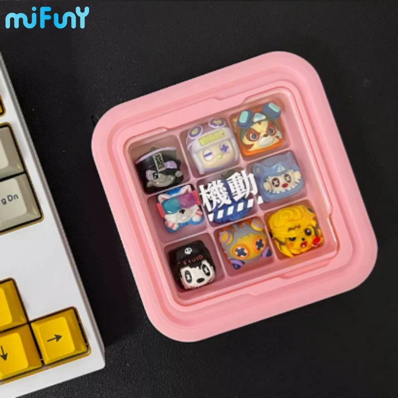 Glorya Custom 3D Printing Keycap Storage Box Nine Compartments Metal Resin Keycap Dust Box Desktop Decoration Gaming Accessories
Glorya Custom 3D Printing Keycap Storage Box Nine Compartments Metal Resin Keycap Dust Box Desktop Decoration Gaming Accessories