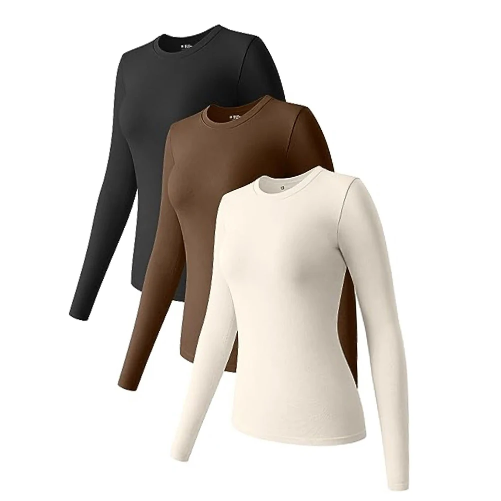 Basic Clothes Pullovers T-shirt Daily Casual Crop Fashionable Long Sleeve Retro Simple Slim Fit Street Stylish
Basic Clothes Pullovers T-shirt Daily Casual Crop Fashionable Long Sleeve Retro Simple Slim Fit Street Stylish