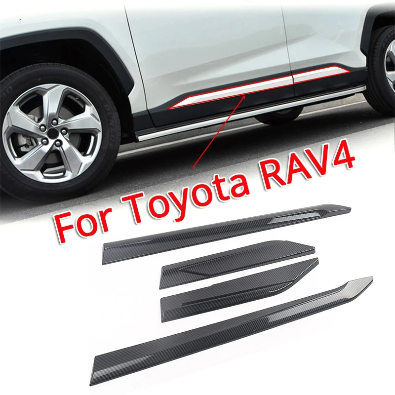 For Toyota RAV4 Door Side Body Molding Trim Strip, Door Body Anti-Scratch Protector 2019 2020 2021, Carbon Fiber
For Toyota RAV4 Door Side Body Molding Trim Strip, Door Body Anti-Scratch Protector 2019 2020 2021, Carbon Fiber