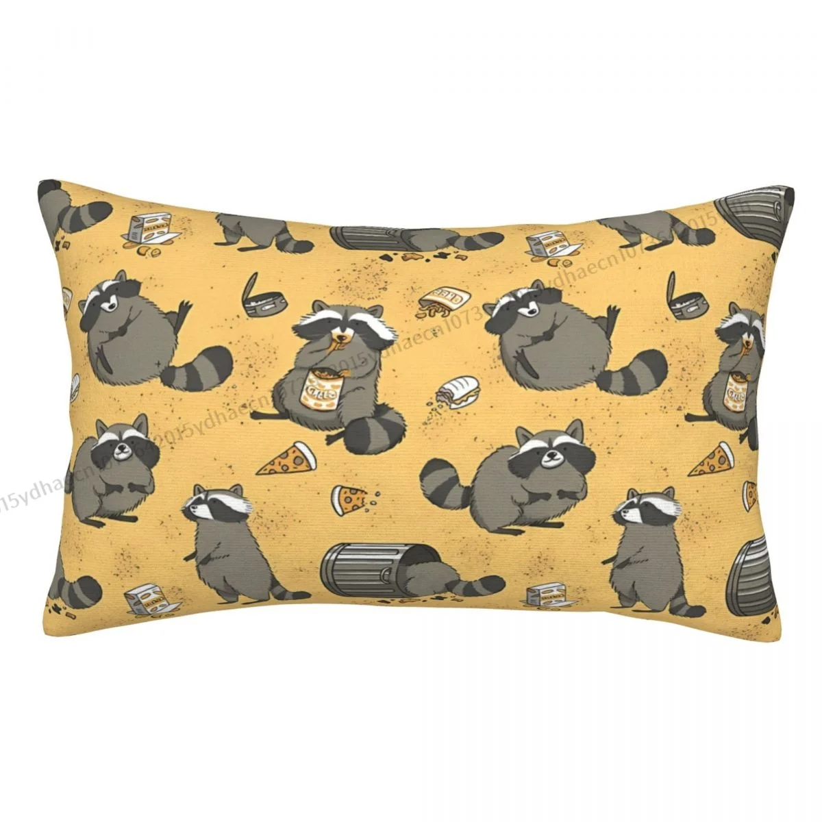 

Rascally Polyester Pillowcase Raccoon Animal Sofa Decorative Soft Pillow Cover Pillowcase