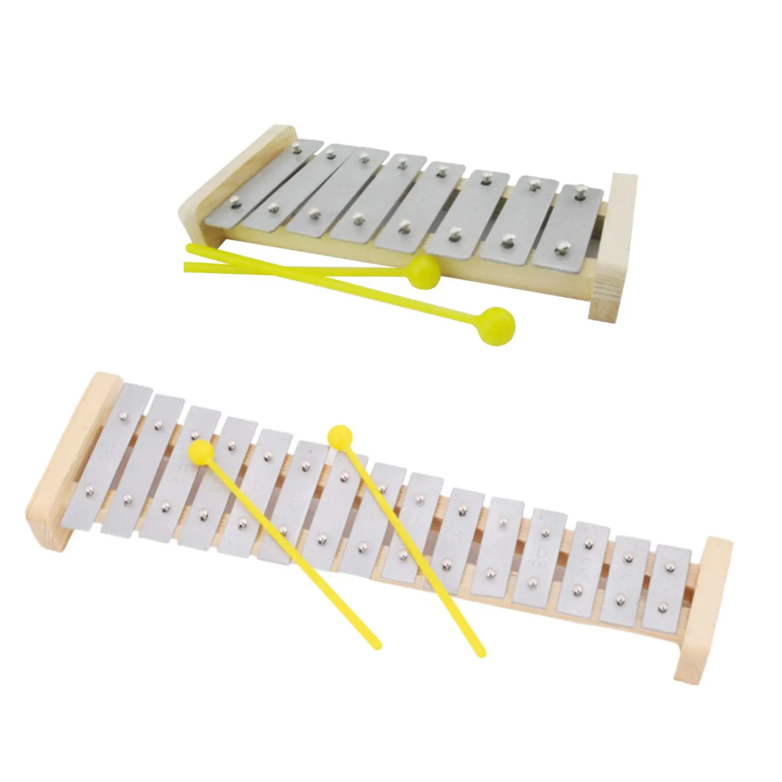 

Kids Wooden Xylophone Toy Baby Musical Instrument Learning Educational Music Toys with 2 Mallets for Toddlers Kindergarten