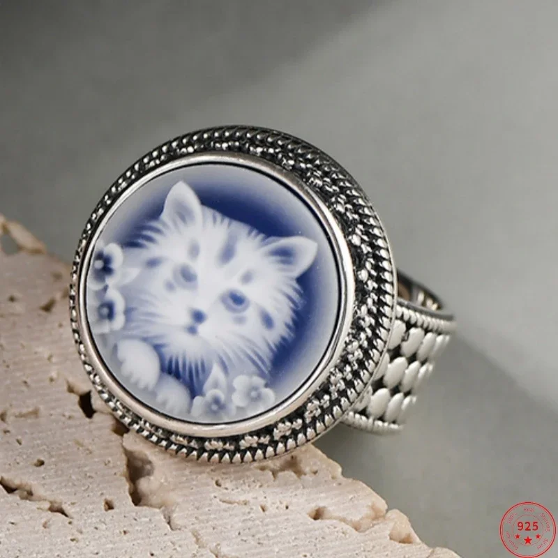 Кольца из серебра S925 пробы для женщин, новая мода, старинная красота, круглая, белая раковина, агат, рельефное, милый котенок, ювелирные изделия, бесплатная доставка
Кольца из серебра S925 пробы для женщин, новая мода, старинная красота, круглая, белая раковина, агат, рельефное, милый котенок, ювелирные изделия, бесплатная доставка