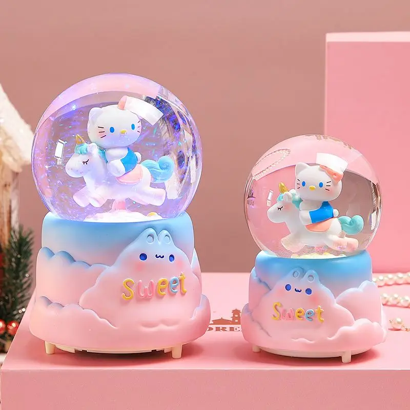 Hello Kitty Kawaii Sanrio Anime Crystal Ball Music Box Cute Cartoon Princess Children Birthday Gifts Snowball Toys for Kids
Hello Kitty Kawaii Sanrio Anime Crystal Ball Music Box Cute Cartoon Princess Children Birthday Gifts Snowball Toys for Kids