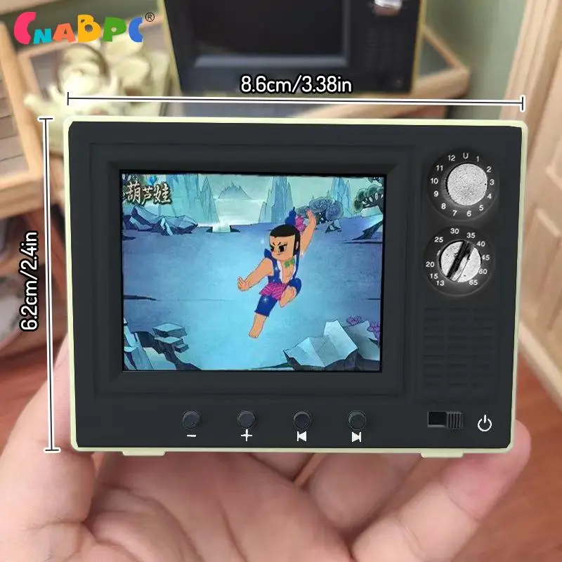1:12 Dollhouse Miniature TV Playable Video Mini Television Model Living Room Home Appliances Decor Toy Doll House Accessories
1:12 Dollhouse Miniature TV Playable Video Mini Television Model Living Room Home Appliances Decor Toy Doll House Accessories