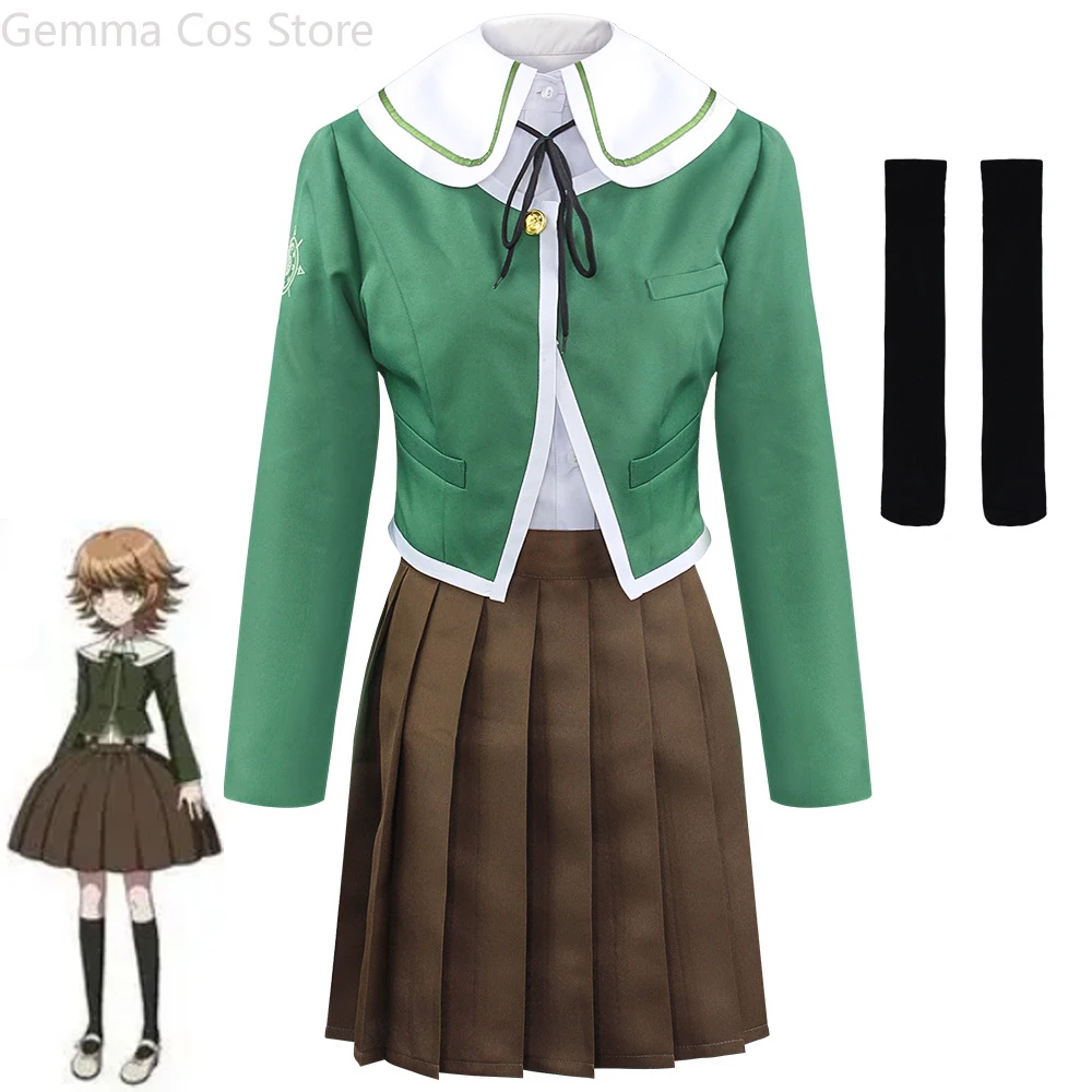 Chihiro Fujisaki Cosplay Costume Jacket Dress Game Danganronpa Role Play School Uniform Halloween Christmas Carnival Full Set
Chihiro Fujisaki Cosplay Costume Jacket Dress Game Danganronpa Role Play School Uniform Halloween Christmas Carnival Full Set