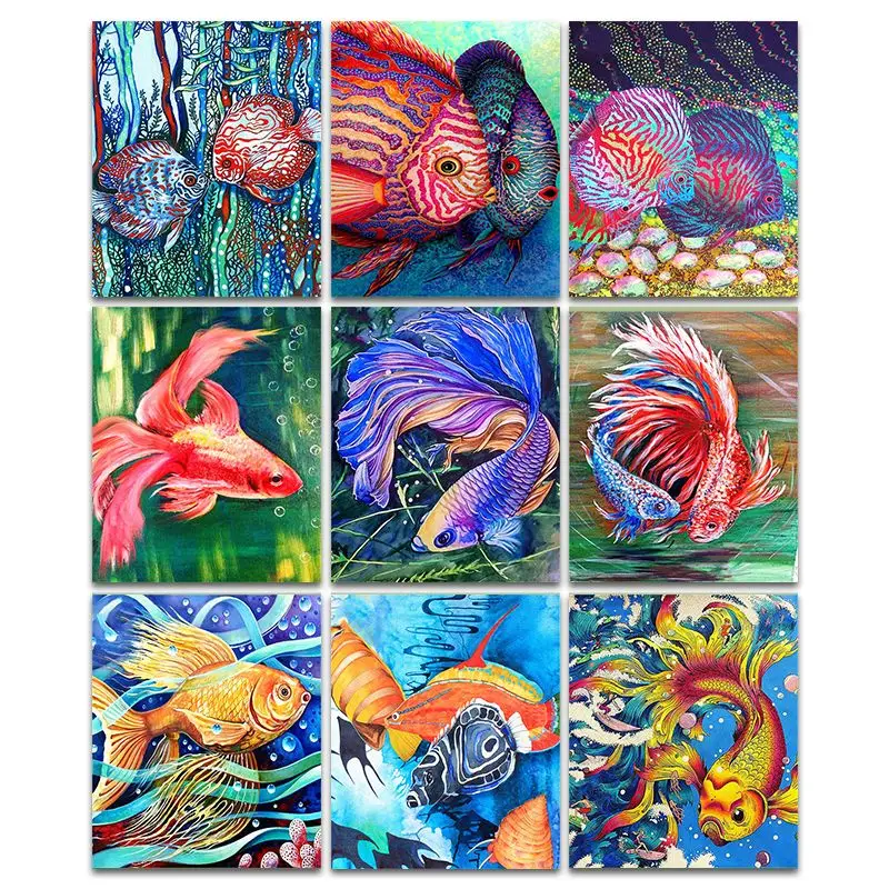 CHENISTORY Coloring By Number Carp Animal Kits Acrylic Handpainted Picture By Number Oil Painting On Canvas Decoration
CHENISTORY Coloring By Number Carp Animal Kits Acrylic Handpainted Picture By Number Oil Painting On Canvas Decoration