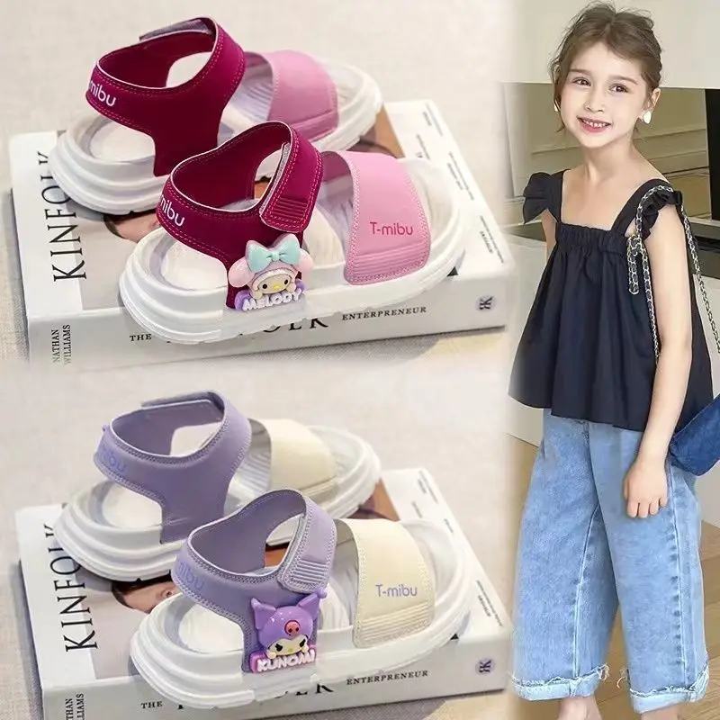 Kuromi Cinnamoroll Kawaii Sanrio Anime Casual Sandals Shoes Summer Cute My Melody Children Sports Beach Slippers Toys for Girls
Kuromi Cinnamoroll Kawaii Sanrio Anime Casual Sandals Shoes Summer Cute My Melody Children Sports Beach Slippers Toys for Girls