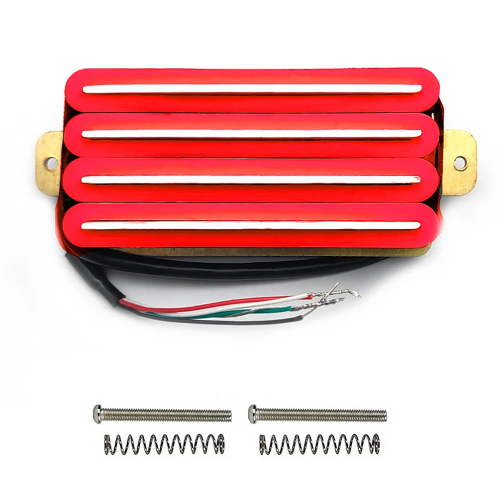 4 Wire Four Coils Pickup 2 Dual Blades Humbucker Pickup For ST TL LP Electric Guitar Bridge Pickup Accessory W/ Connecting Wires
4 Wire Four Coils Pickup 2 Dual Blades Humbucker Pickup For ST TL LP Electric Guitar Bridge Pickup Accessory W/ Connecting Wires