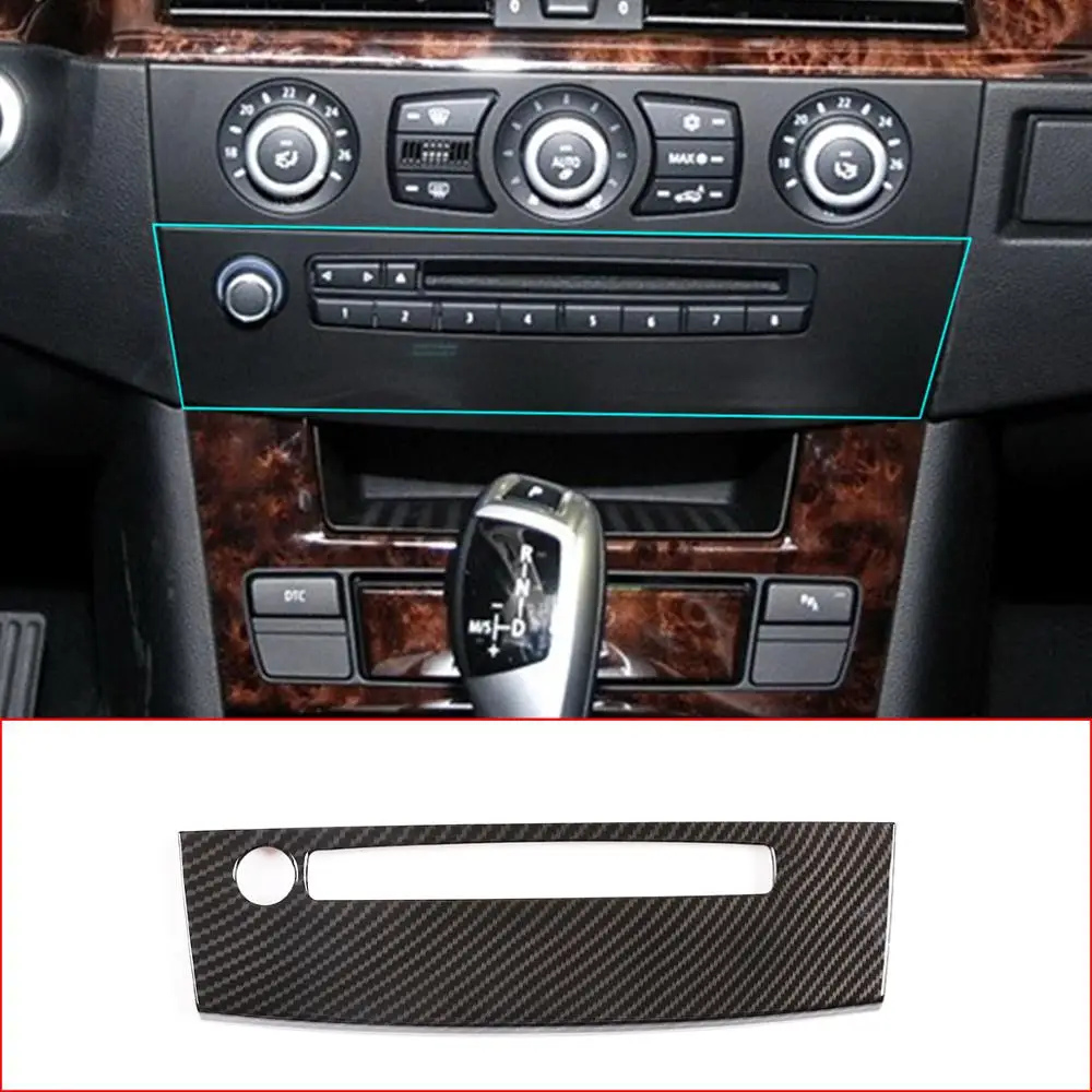 For BMW 5 Series E60 04-10 ABS Chrome/Carbon Fiber texture Console Volume adjustment control panel Trim Interior Car Accessories
For BMW 5 Series E60 04-10 ABS Chrome/Carbon Fiber texture Console Volume adjustment control panel Trim Interior Car Accessories