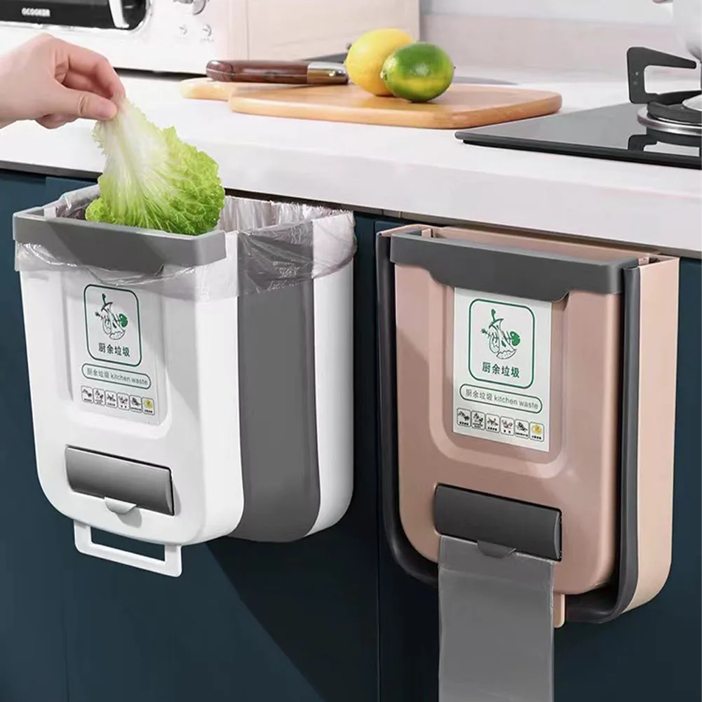 10L Hanging Trash Can Kitchen Collapsible Cabinet Door Garbage Bin with Trash Bag Dispenser Drill Free for Countertop Undersink
10L Hanging Trash Can Kitchen Collapsible Cabinet Door Garbage Bin with Trash Bag Dispenser Drill Free for Countertop Undersink