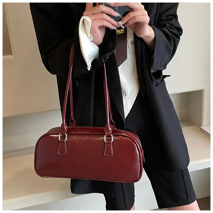 بلون بولي Leather حقائب جلدية تحت الإبط للنساء 2026 ربيع الكورية موضة ريترو حقيبة كتف بسيطة سيدة حقائب اليد والمحافظ بلون بولي Leather حقائب جلدية تحت الإبط للنساء 2026 ربيع الكورية موضة ريترو حقيبة كتف بسيطة سيدة حقائب اليد والمحافظ