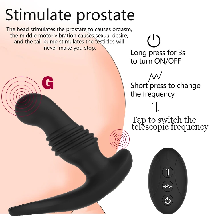 Телескопический Анальный Вибратор