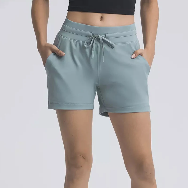 EVERYDAY 4" Inseam Drawstring Yoga Sport Workout Shorts Women Mid Waist Leisure Gym Running Fitness Shorts With Pockets
EVERYDAY 4" Inseam Drawstring Yoga Sport Workout Shorts Women Mid Waist Leisure Gym Running Fitness Shorts With Pockets