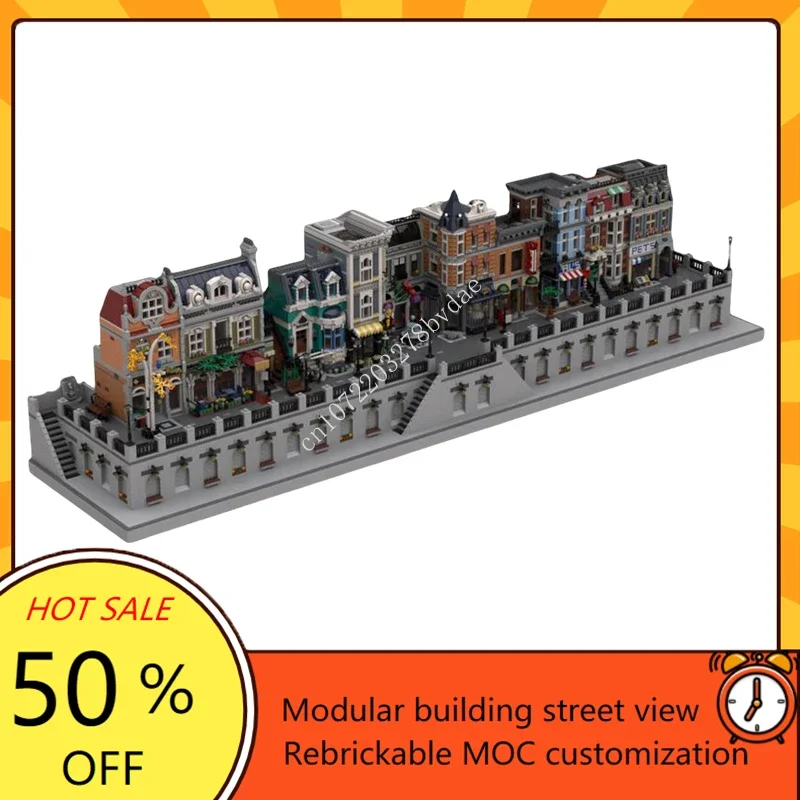 Parisian Promenade Modular MOC Creative street view Model Building Blocks Architecture DIY Education Assembly Model Toys Gifts
Parisian Promenade Modular MOC Creative street view Model Building Blocks Architecture DIY Education Assembly Model Toys Gifts
