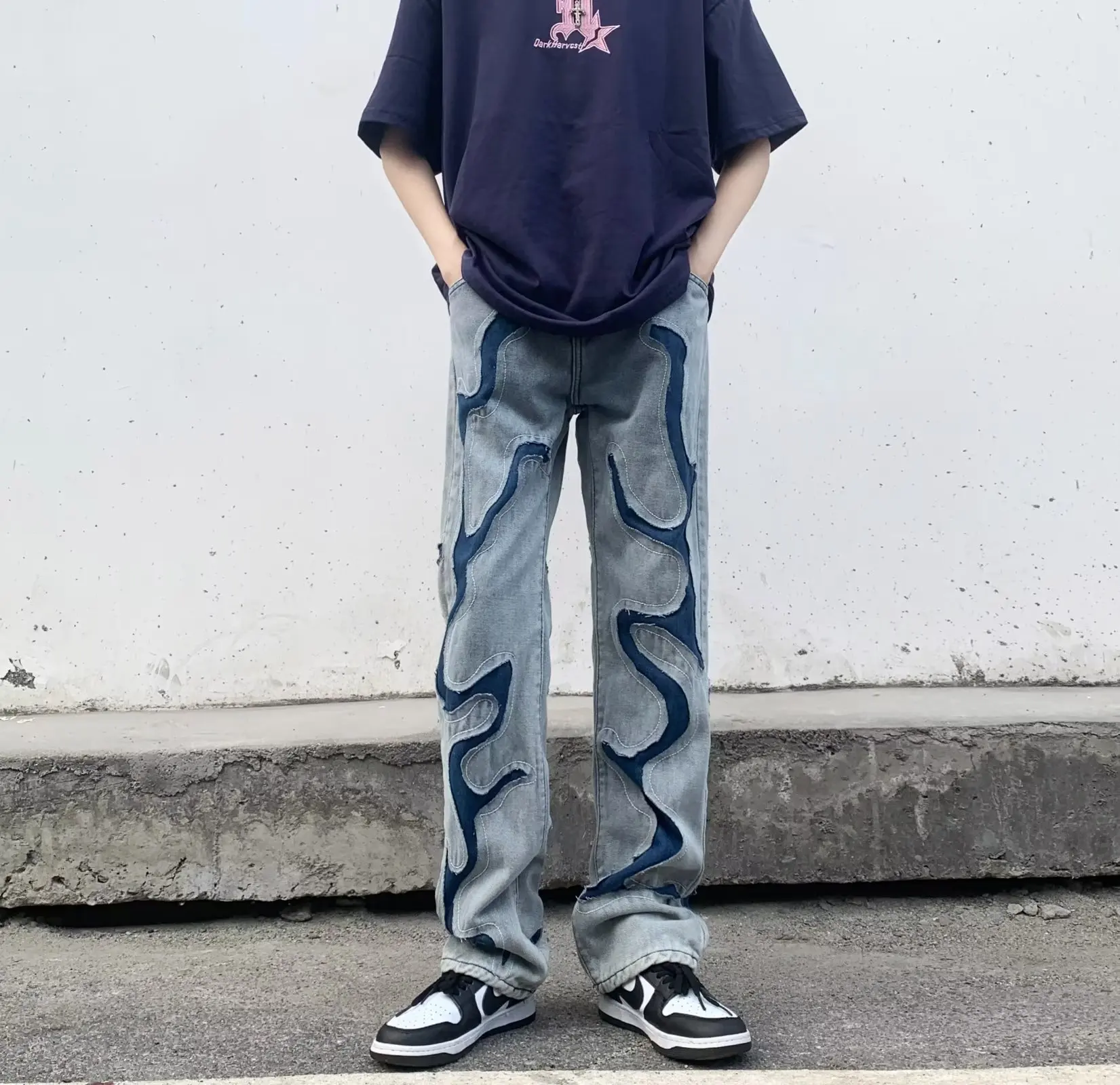 Y2K Jeans Fashion Stretch Patch Men's Jeans Patchwork Creative Straight Denim Trousers For Men Hip Hop Jean Pants cargo pant
Y2K Jeans Fashion Stretch Patch Men's Jeans Patchwork Creative Straight Denim Trousers For Men Hip Hop Jean Pants cargo pant