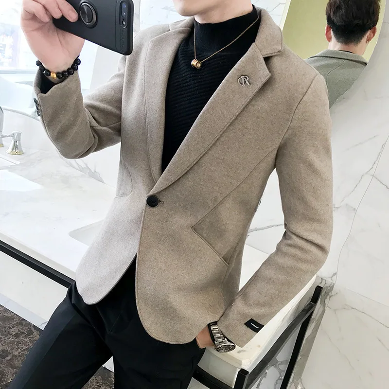 Men Woolen Jacket Coat 2022 Winter High Quality Thickening Warm Fashion Casual Slim Fit Warm Blazer Jacket Brand Men Clothing
Men Woolen Jacket Coat 2022 Winter High Quality Thickening Warm Fashion Casual Slim Fit Warm Blazer Jacket Brand Men Clothing