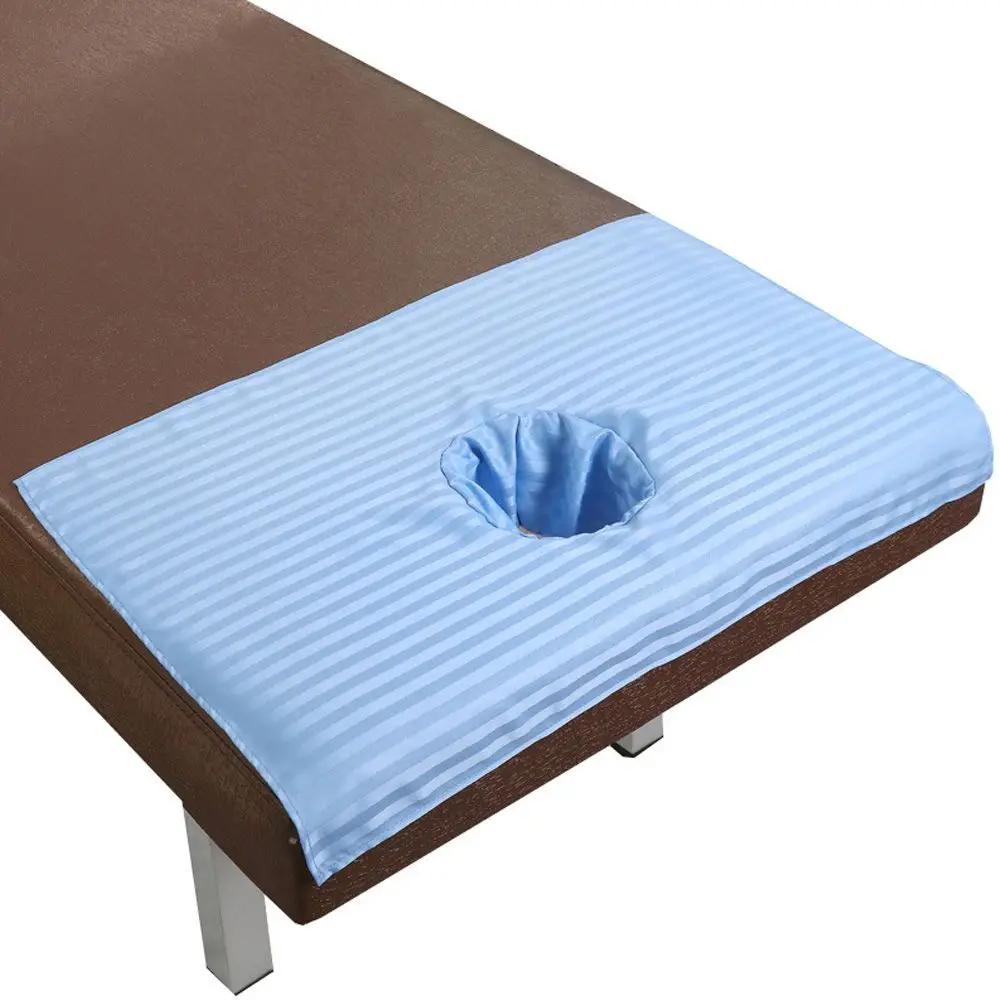 

70 x 50cm Bed Table Cover Sheets with Hole for Salon SPA Soft Cotton Beauty Massage SPA Treatment Bed Table Cover Sheet