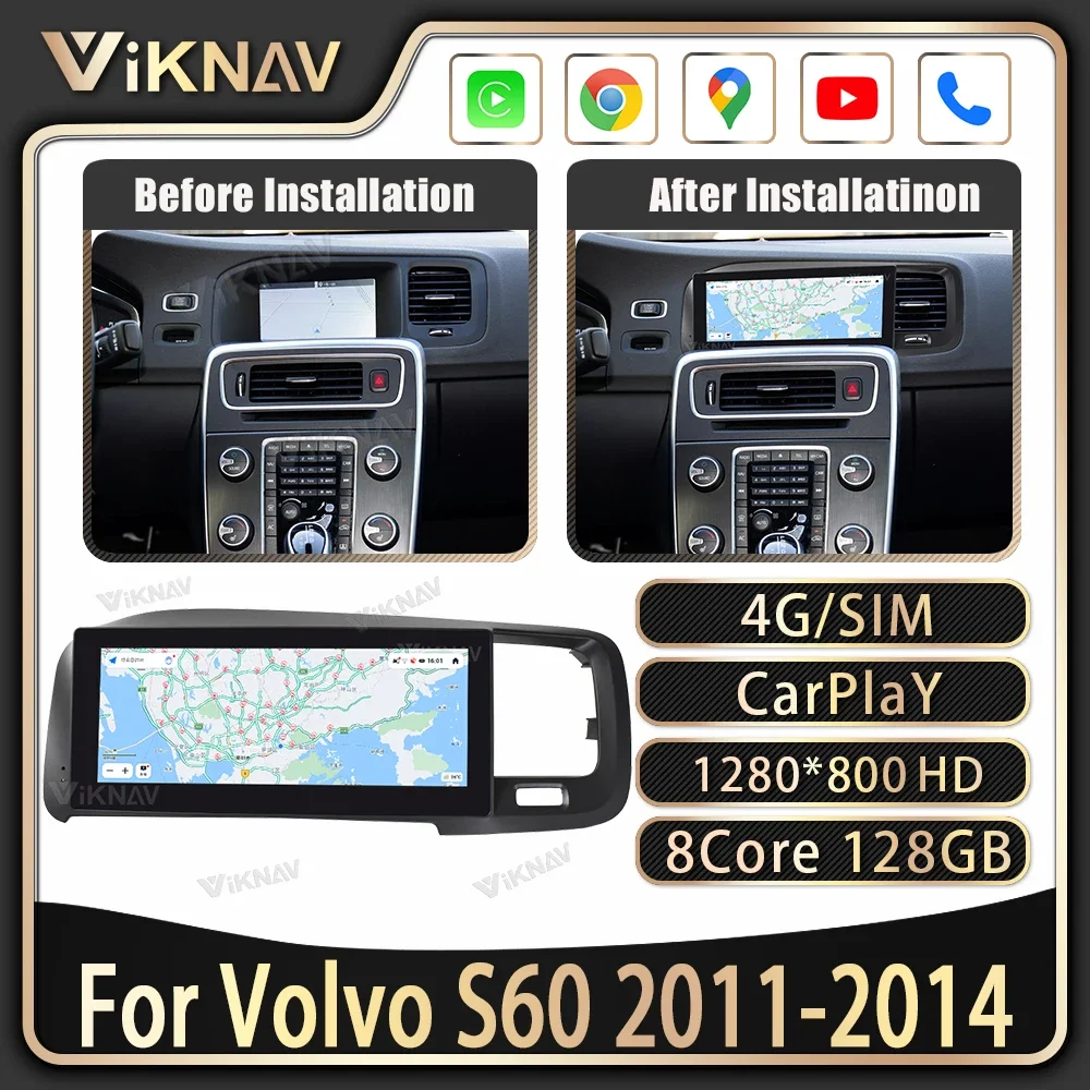 8.8inch Auto Stereo Car Radio For Volvo S60 2011-2014 Newest Generation Carplay GPS Navigation Multimedia Video player Head Unit
8.8inch Auto Stereo Car Radio For Volvo S60 2011-2014 Newest Generation Carplay GPS Navigation Multimedia Video player Head Unit