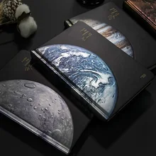 

Retro creativity planet DIY colour Page Sketchbook Diary Naked eye 3D Notebook Journal With AR effects