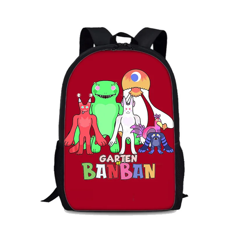 

Модные Молодежные школьные портфели Garten of banban, рюкзаки для ноутбука, водонепроницаемые дорожные сумки из ткани Оксфорд с 3D принтом для мальчиков и девочек