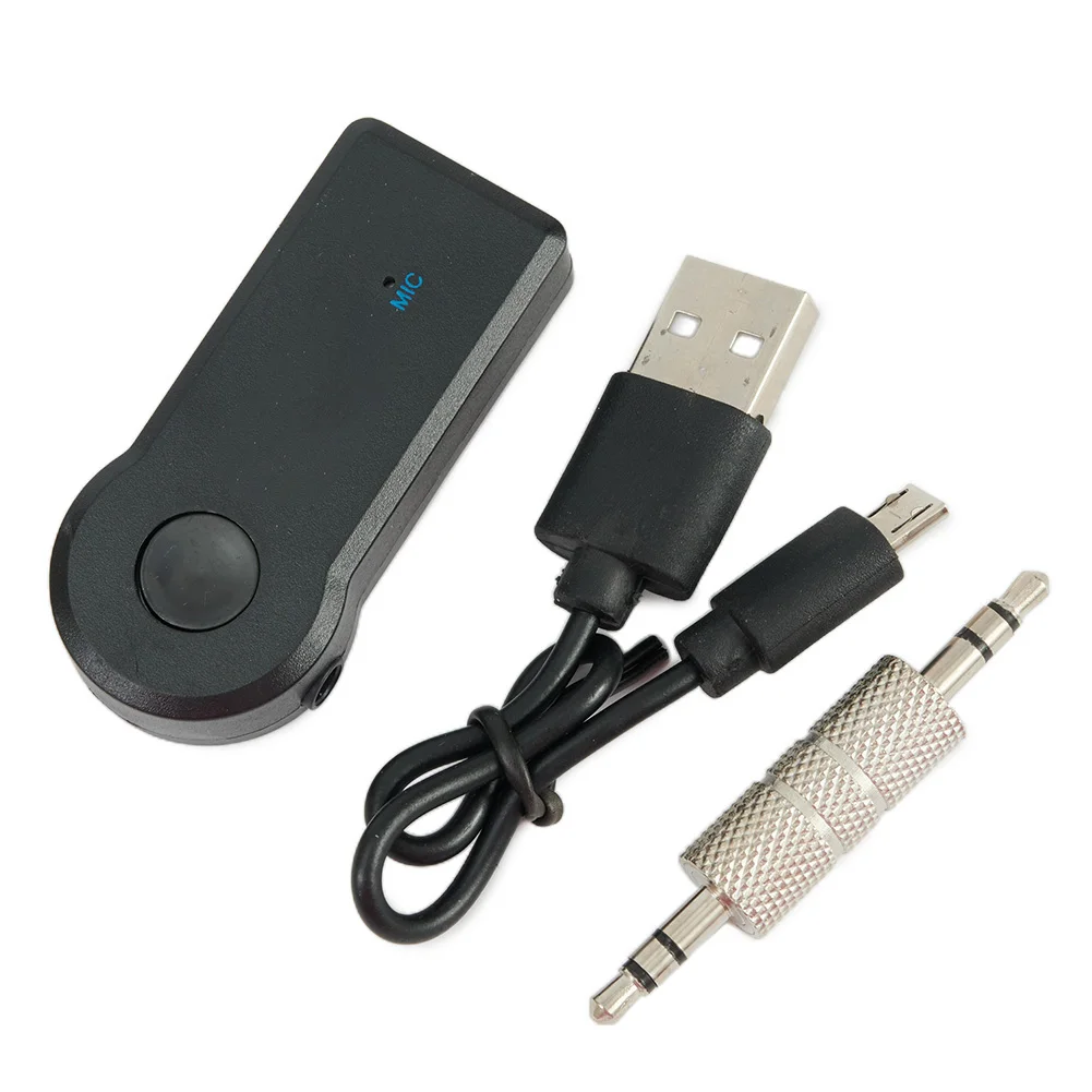 Wireless Car Bluetooth-Compatible Receiver Adapter 3.5mm Audio Stereo Music Handsfree Built In Mic And 3.5mm Aux Cable
Wireless Car Bluetooth-Compatible Receiver Adapter 3.5mm Audio Stereo Music Handsfree Built In Mic And 3.5mm Aux Cable