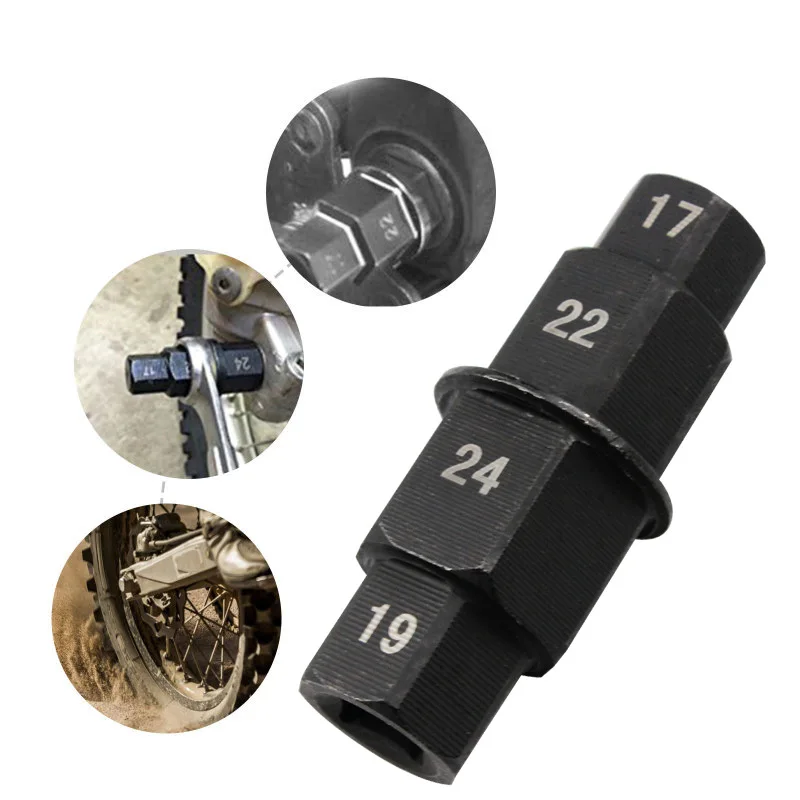 Automobile and Motorcycle Front Wheel 17 19 22 24mm Hub Axle Allen Spindle Driver Tool Wrench Black
Automobile and Motorcycle Front Wheel 17 19 22 24mm Hub Axle Allen Spindle Driver Tool Wrench Black