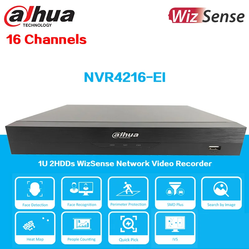 Dahua NVR4216-EI & NVR4232-EI 16ch/32ch 1U 2HDDs WizSense, поддержка AI через сетевой видеорегистратор и камеру,
Dahua NVR4216-EI & NVR4232-EI 16ch/32ch 1U 2HDDs WizSense, поддержка AI через сетевой видеорегистратор и камеру,