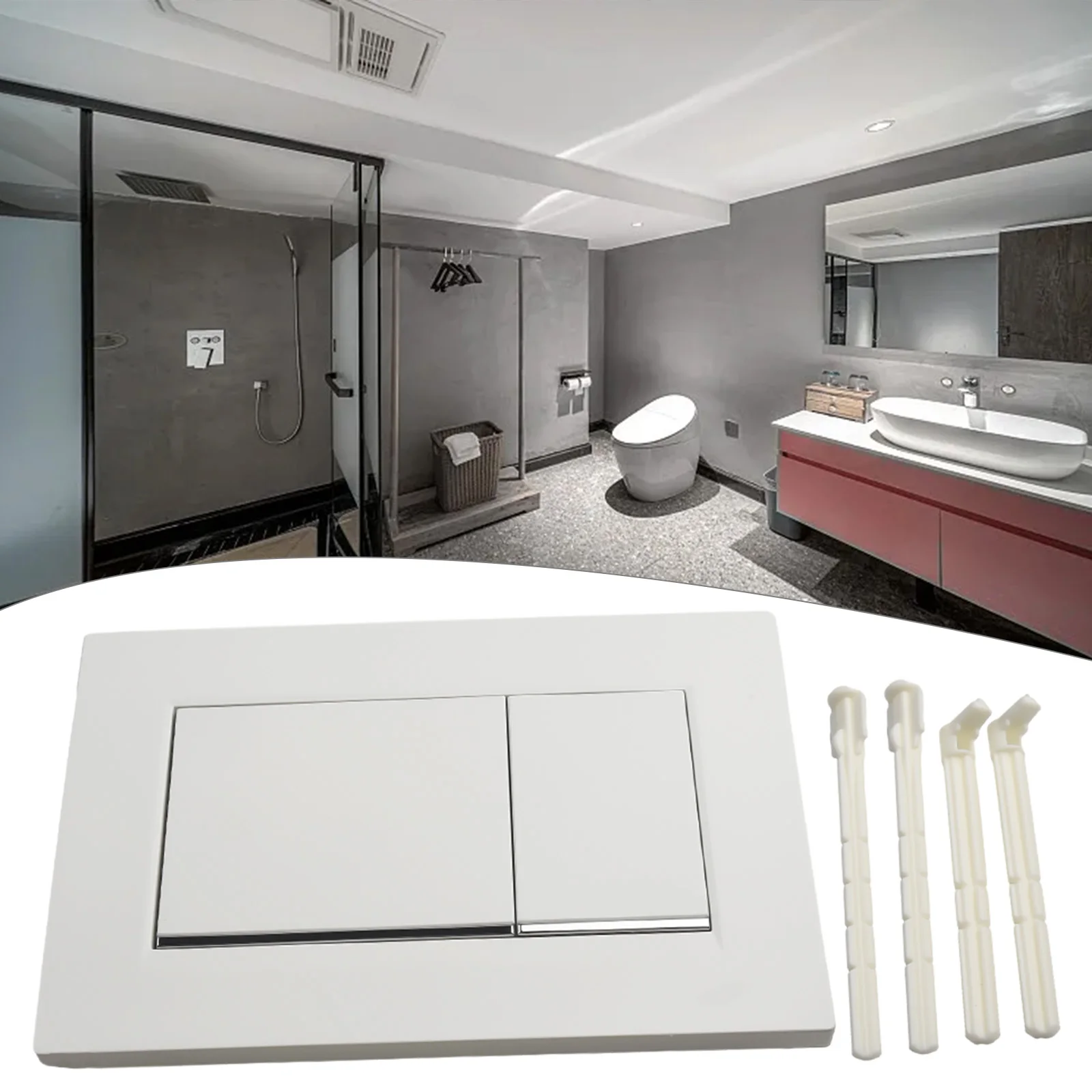1Pc Toliet Dual Flush Plate 16.4*24.6*1.2cm Button Plate For Geberit Sigma30 115.883.JQ.1/115.883.16.1/115.883.JT.1 Home Decor
1Pc Toliet Dual Flush Plate 16.4*24.6*1.2cm Button Plate For Geberit Sigma30 115.883.JQ.1/115.883.16.1/115.883.JT.1 Home Decor