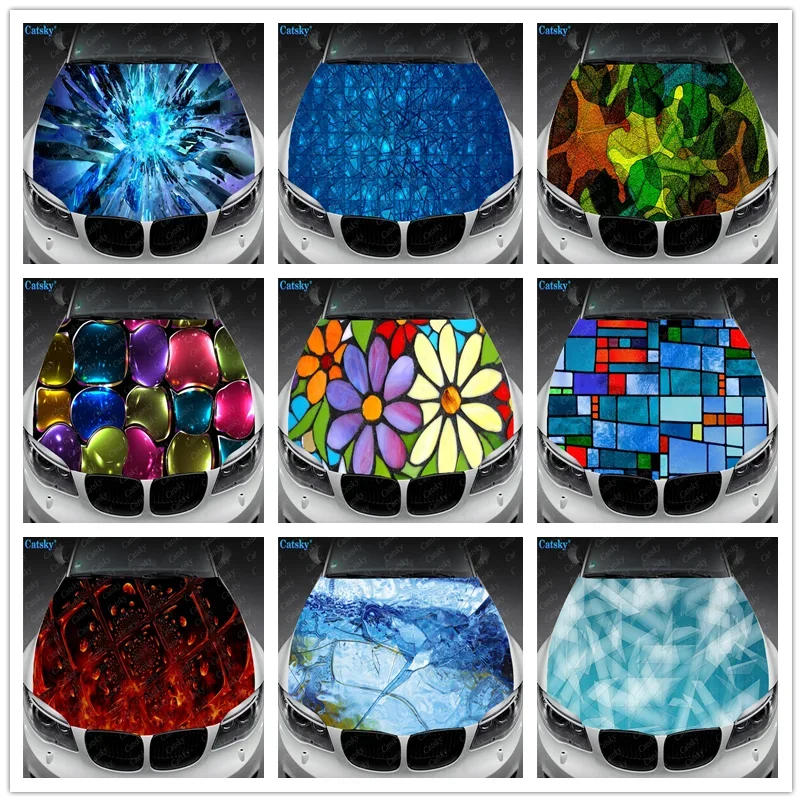 Abstract Glass Design Art Car Hood Vinyl Stickers Wrap Vinyl Film Engine Cover Decals Sticker Universal Fit Any Car
Abstract Glass Design Art Car Hood Vinyl Stickers Wrap Vinyl Film Engine Cover Decals Sticker Universal Fit Any Car