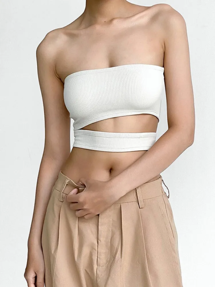 Sleeveless Bustier Sexy Top Solid Slim Backless Summer Clothes For Women Patchwork Short Aesthetic Clothes Ropa De Mujer
Sleeveless Bustier Sexy Top Solid Slim Backless Summer Clothes For Women Patchwork Short Aesthetic Clothes Ropa De Mujer