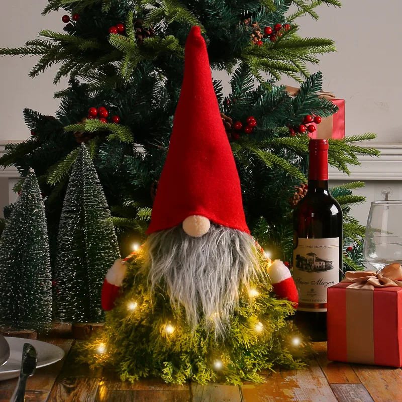 Glowing Creative Christmas Tree Ornaments, High Hat, Faceless Old Man Doll, Desktop Decoration, Home Accessories
Glowing Creative Christmas Tree Ornaments, High Hat, Faceless Old Man Doll, Desktop Decoration, Home Accessories