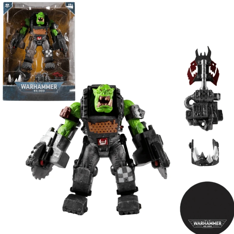 

In Stock McFarlane Toys Warhammer 40,000 40K Ork Mfganob with Buzzsaw 10 Inch Mega Action Figure Figure Collectible Model Toy