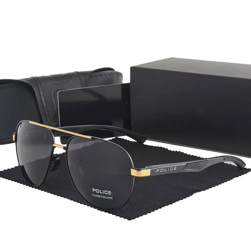 

New Fashion Sunglasses Men Polarized Pilot Sun glasses Male Large Frame Shades Brand Designer Driving Eyeglasses UV400 TAC Lens