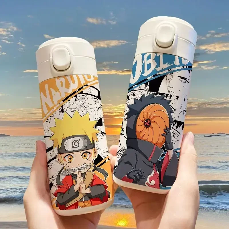 

Cartoon Thermos Cup Naruto Sasuke Itachi Large Capacity Student Portable High-looking Creative Couple Stainless Steel Water Cup
