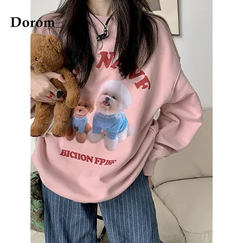 Vintage Cartoon Print Sweatshirts Women Spring Autumn Streetwear Round Neck Long Sleeve Harajuku Oversize Pullover Kawaii Tops
Vintage Cartoon Print Sweatshirts Women Spring Autumn Streetwear Round Neck Long Sleeve Harajuku Oversize Pullover Kawaii Tops