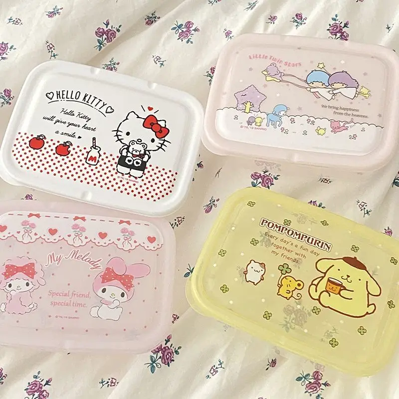 Sanrio Kawaii Anime Hello Kitty Storage Box Cute Cartoon Quadrilateral Fruit Box with Lid Preservation Box Silicone Box Girl Toy
Sanrio Kawaii Anime Hello Kitty Storage Box Cute Cartoon Quadrilateral Fruit Box with Lid Preservation Box Silicone Box Girl Toy